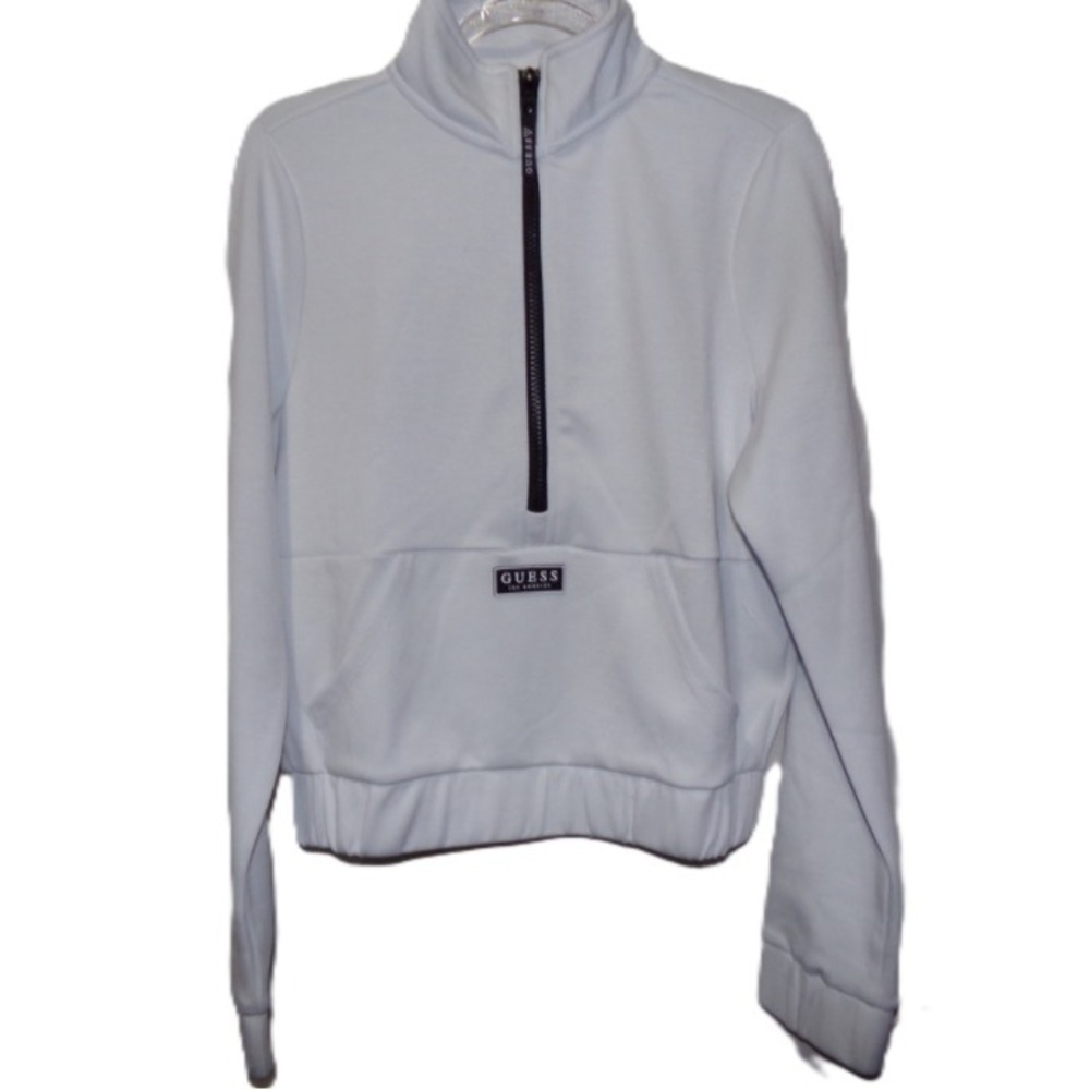 Guess Men's  White Long Sleeve Jacket Medium